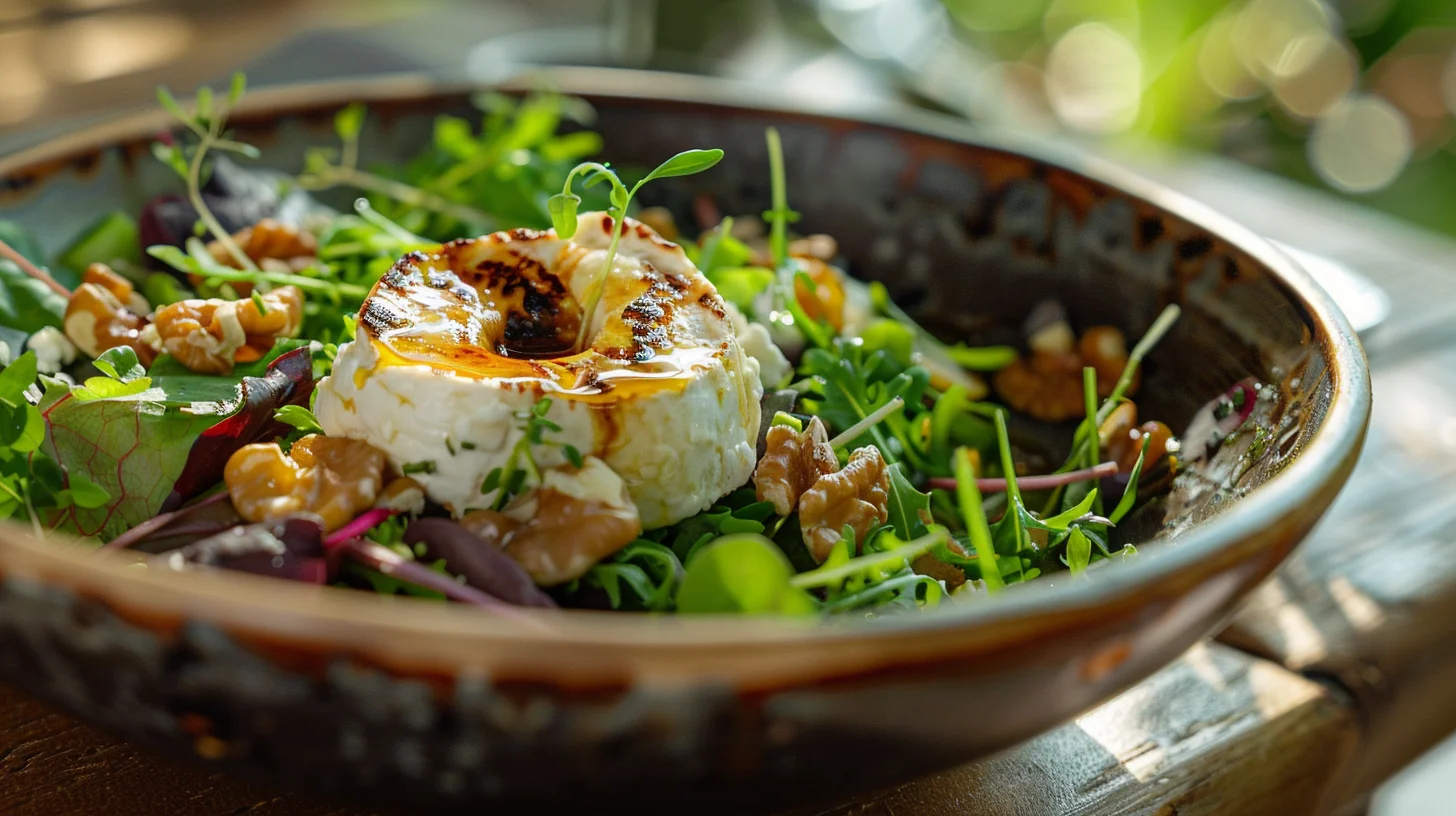 Déguster salade de chèvre